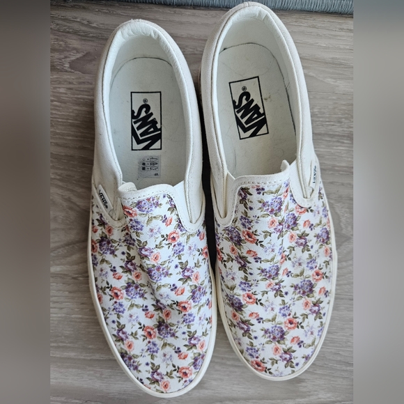Vans Shoes - Vans Floral Slip Ons